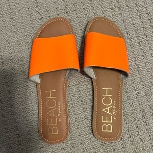 Beach by Matisse neon orange cabana sandals